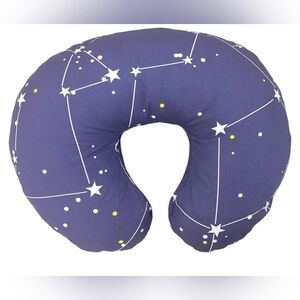 Boppy Nursing Pillow Cover by Lee and Town- Constellation Pattern Dark Blue-Gray
